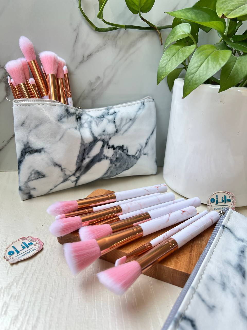 ست براش ۱۰ تکه همراه کیف سرامیکی